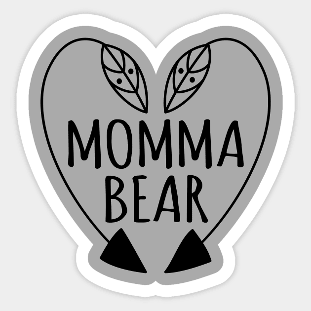 Momma Bear Boho Sticker by Teezer79